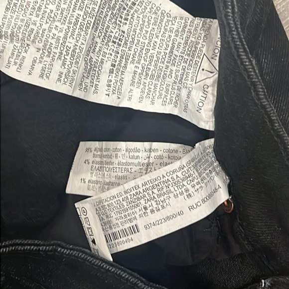 NWT Zara Women’s Black Vintage Skinny Jean High Rise Ankle Length Size 8 - Picture 10 of 12